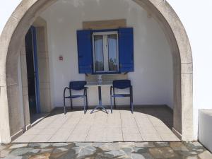 Balkón nebo terasa v ubytování Γαληνη
