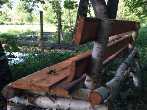 Um jardim no exterior de Eco kutak