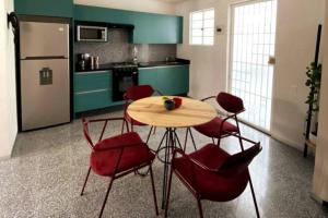 Kuchyňa alebo kuchynka v ubytovaní 116 LOFT DONCELES CENTRO HISTÓRICO CDMX
