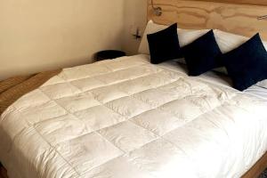 Posteľ alebo postele v izbe v ubytovaní 116 LOFT DONCELES CENTRO HISTÓRICO CDMX