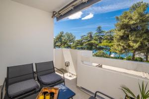 Balkón nebo terasa v ubytování Apartman Porto
