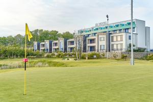 a view of the resort from the putting green at SN Hotel Daecheon in Boryeong