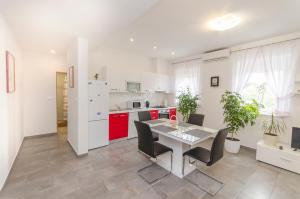 Kuchyň nebo kuchyňský kout v ubytování Apartment Luka