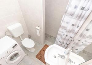 Koupelna v ubytování Apartment Luka