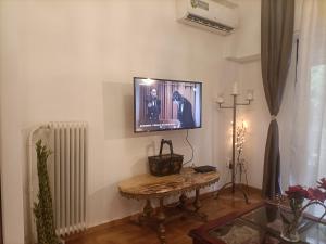 Televízia a/alebo spoločenská miestnosť v ubytovaní Elegant Apartment