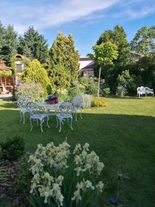 Vonkajšia záhrada v ubytovaní Cozy rooms in wine town - Modra