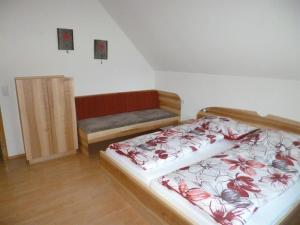 Postel nebo postele na pokoji v ubytování Gausrab
