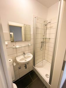 ห้องน้ำของ Hotel Kronenkurve
