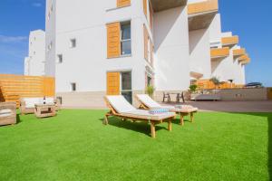 A garden outside MEDANO4YOU La Terraza Los Martines