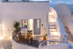 Χώρος καθιστικού στο Sunborn Oia Suites