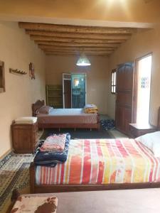 a bedroom with two beds in a room at Oasis de Tiout in Tiout