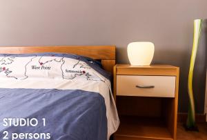 Postel nebo postele na pokoji v ubytování Glamour Apartments Vrsar