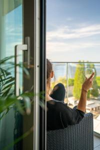 Balkón alebo terasa v ubytovaní BALTICUS APARTAMENT