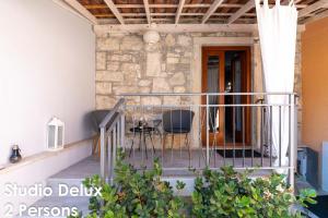 Balkón nebo terasa v ubytování Glamour Apartments Vrsar