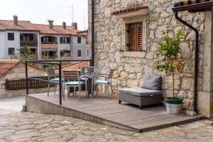 Balkón nebo terasa v ubytování Glamour Apartments Vrsar