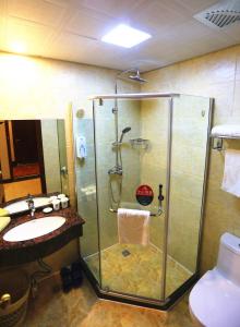 Een badkamer bij Greentree Inn Mozitan Road Yiwu Small Commodities Wholesale City