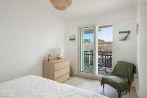 Posteľ alebo postele v izbe v ubytovaní À 500m de la plage, appartement pour 7
