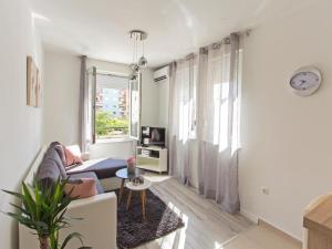 Televízia a/alebo spoločenská miestnosť v ubytovaní Crystal Apartment