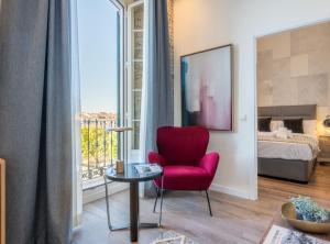 Posteľ alebo postele v izbe v ubytovaní Home Art Apartments Málaga