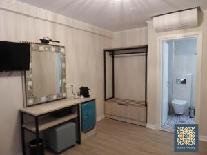 Koupelna v ubytování Saint george Hotel Parga