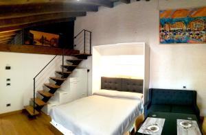 Katil atau katil-katil dalam bilik di Aly d'Angelo alla Torre - Immobiliare Azzurra