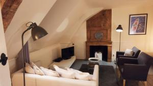 Χώρος καθιστικού στο Château La Mothaye - self catering apartments with pool in the Loire Valley