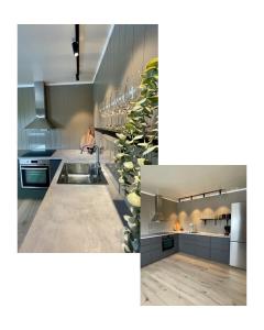 Kuchyňa alebo kuchynka v ubytovaní Lofoten_Beach_Hollyday_House_Eggum
