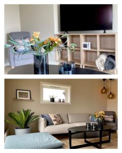 TV a/nebo společenská místnost v ubytování Lofoten_Beach_Hollyday_House_Eggum