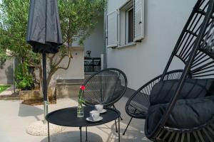 Patio nebo venkovní prostory v ubytování Apartman Rusula Vodice