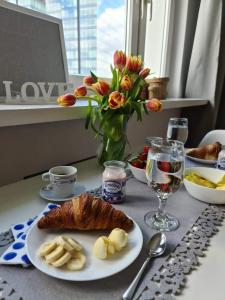 Možnosti snídaně pro hosty v ubytování Apartament Chmielna