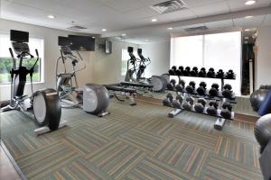 Fitness center at/o fitness facilities sa Holiday Inn Express Raleigh-Durham Airport, an IHG Hotel