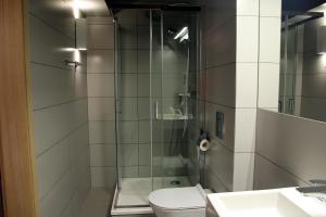 A bathroom at Noclegi Złota Podkowa