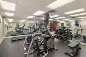 a gym with treadmills and elliptical machines at Sonesta ES Suites Torrance Redondo Beach in Torrance