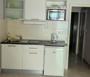 Kuchyňa alebo kuchynka v ubytovaní Victoria Apartments