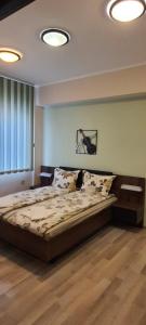 A bed or beds in a room at Aheloy Apartments