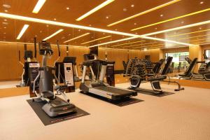 Fitness centrum a/nebo fitness zařízení v ubytování Fushin Hotel Taipei