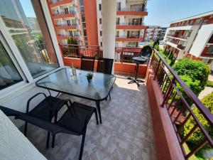 A balcony or terrace at Apartmán TTT