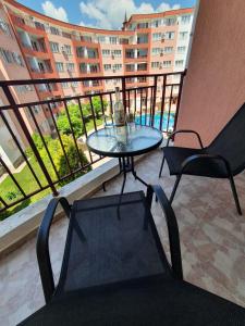 A balcony or terrace at Apartmán TTT