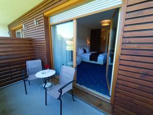 Balkón nebo terasa v ubytování Golf Resort Klöch