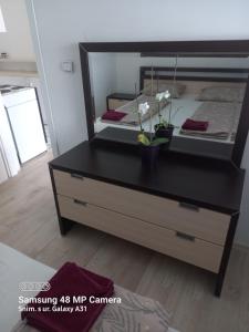 Postel nebo postele na pokoji v ubytování Lejla apartmani - Jablaničko jezero