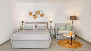 Cama ou camas em um quarto em Lumiére spetses