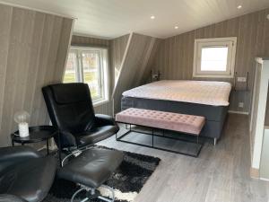 Postel nebo postele na pokoji v ubytování TinyHouze