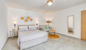 Cama ou camas em um quarto em Lumiére spetses