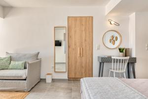 Uma área de estar em Lumiére spetses