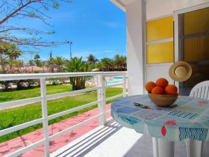 A balcony or terrace at Lorentz Holiday Home