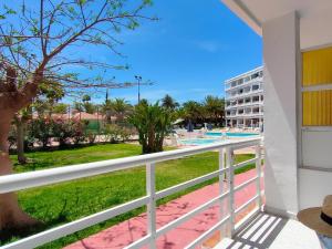 A balcony or terrace at Lorentz Holiday Home
