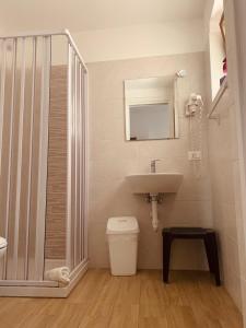 Koupelna v ubytování Hotel Elios Tao