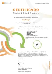 Certifikát, ocenenie alebo iný dokument vystavený v ubytovaní Hotel Mas Pelegri