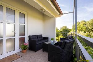 Balkón nebo terasa v ubytování Apartments Sara