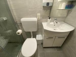 Koupelna v ubytování Apartment Surdić